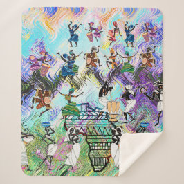 Cobertor Sherpa African Feast: Rhythms of Africa