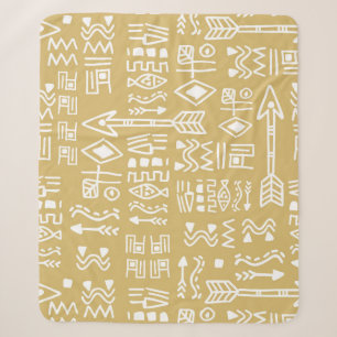 Cobertor Sherpa African Tribal Stripes: Boêmian Egípcio Sem Selo
