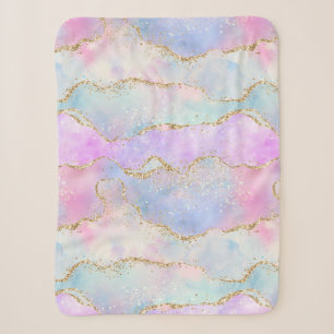 Cobertor Sherpa Agato de Pastel bonito   Vidro Dourado