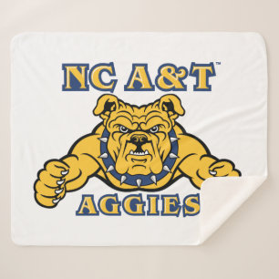 Cobertor Sherpa Agências A&T NC Aggie Bulldog