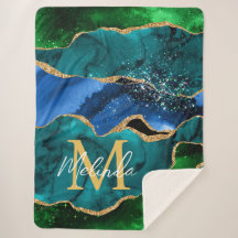 Agitação da relva azul e verde