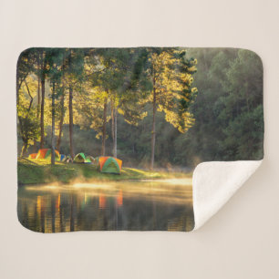 Cobertor Sherpa Água   Lago de Meahongson, Tailândia