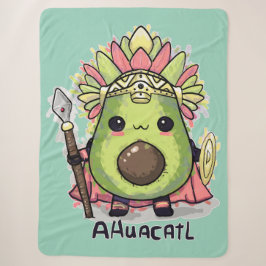 Cobertor Sherpa Ahuacatl Guerreiro Asteca Abacate