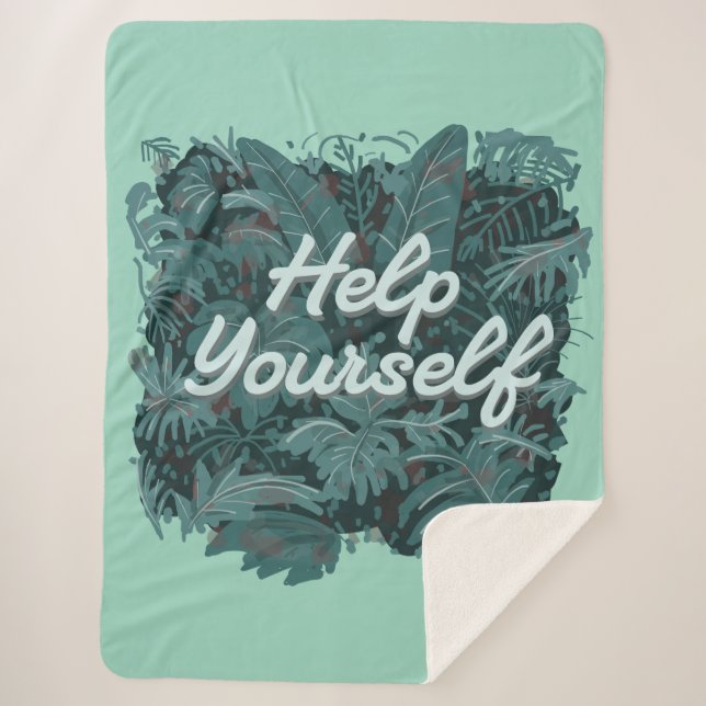 Cobertor Sherpa Ajude-se (Frente)