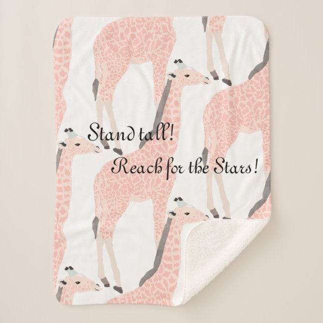 Cobertor Sherpa Alcance alto de pé para as estrelas (Frente)