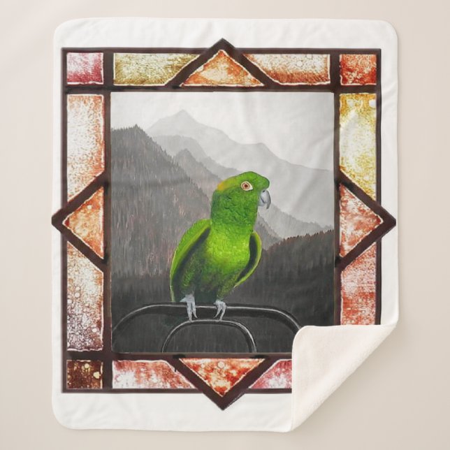Cobertor Sherpa Aldo My Amazon Parrot (Frente)