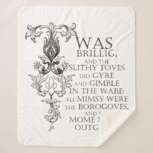 Cobertor Sherpa Alice No País Das Maravilhas Jabberwocky Sherpa Bl