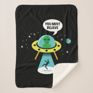 Cobertor Sherpa Aliens