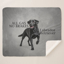 Cobertor Sherpa All Gas No Brakes Black Lab