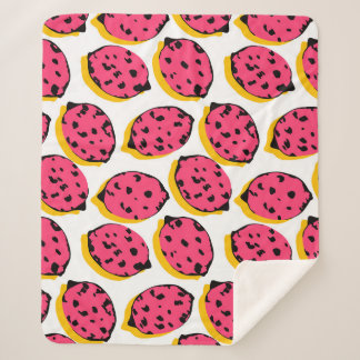 Cobertor Sherpa all over lemon patternabstract,art,background,cart