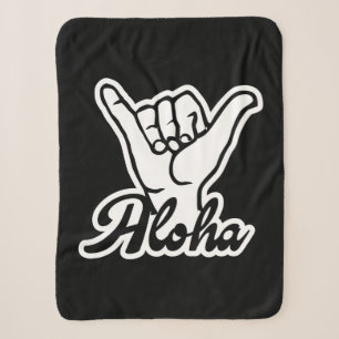 Cobertor Sherpa Aloha Shaka Hand, sinal de Hang Loose