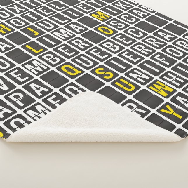 Cobertor Sherpa Alpha-Bravo-Charlie (3/4)