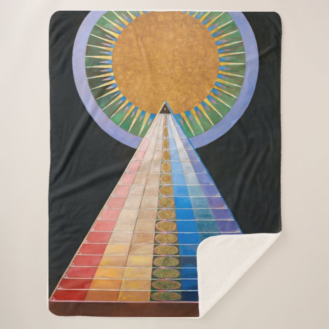 Cobertor Sherpa Altarpeça 1 | Hilma af Klint | (Frente)