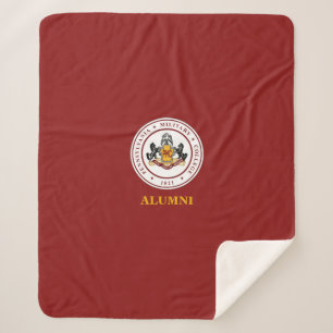 Cobertor Sherpa + ALUMNI Vermelho PERSONALIZADO Sherpa PMC Selo