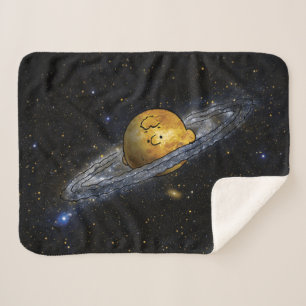 Cobertor Sherpa Amendoins   Charlie Brown Spaced Out