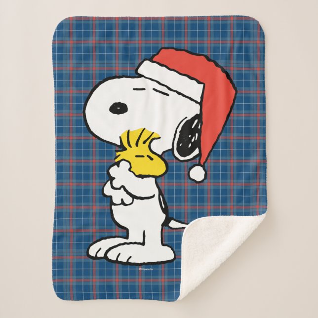 Cobertor Sherpa Amendoins | Feriado de Snoopy & Woodstock (Frente)
