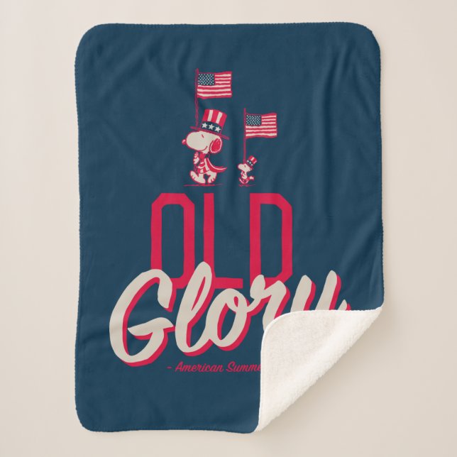 Cobertor Sherpa Amendoins | Glória Antiga de Verão Americana (Frente)