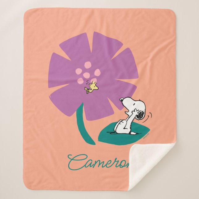 Cobertor Sherpa Amendoins | Ilustração da Natureza | Adicione seu  (Frente)
