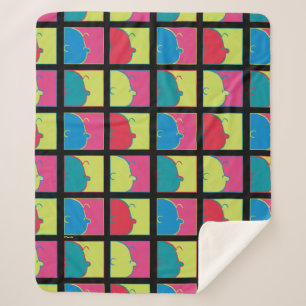 Cobertor Sherpa Amendoins   Modern Pop Art Charlie Brown