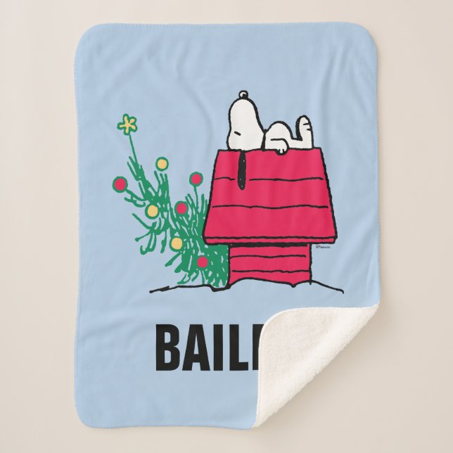 Cobertor Sherpa Amendoins | Ser Festivo | Adicione seu nome (Frente)