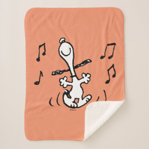 Cobertor Sherpa Amendoins Snoopy Dancing