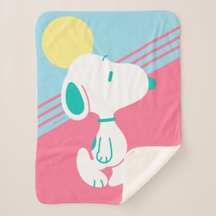 Cobertor Sherpa Amendoins   Snoopy Deco Dreams Sun