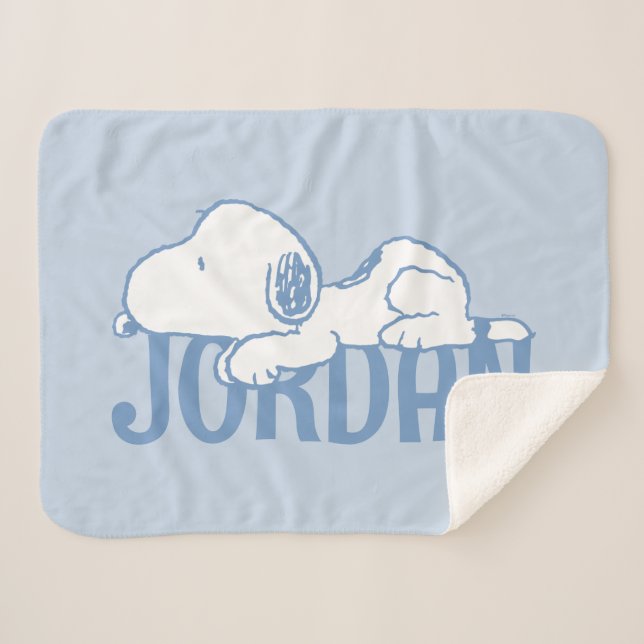 Cobertor Sherpa Amendoins | Snoopy Pastel Baby (Frente (Horizontal))