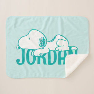 Cobertor Sherpa Amendoins   Snoopy Pastel Baby