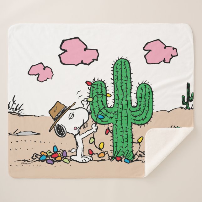 Cobertor Sherpa Amendoins | Spike Decorates para o Natal (Frente (Horizontal))