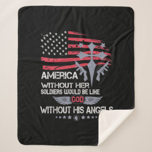 Cobertor Sherpa America Without Her Soldiers