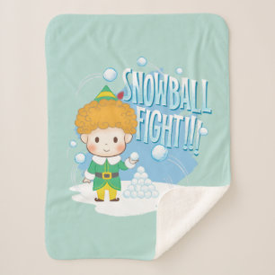 Cobertor Sherpa Amigo, a Luta do Elf Snowball!