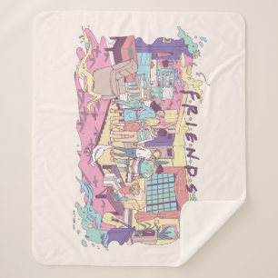Cobertor Sherpa AMIGOS™   Cartoon de Apartamento