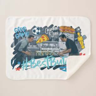 Cobertor Sherpa AMIGOS™   Chandler & Joey - Melhores Buds