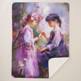 Cobertor Sherpa Amigos e Flores 2