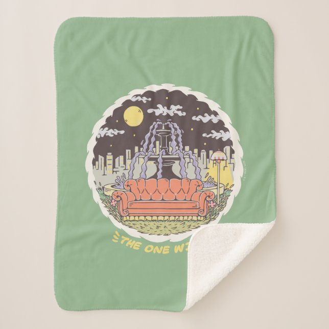 Cobertor Sherpa AMIGOS™ | Fonte dos desenhos animados (Frente)