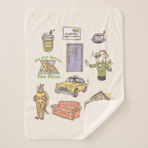 Cobertor Sherpa AMIGOS™   Ícones de desenho gráfico