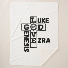 Cobertor Sherpa Amor a Deus Palavra-Cruzada Bíblica