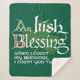 Cobertor Sherpa An Irish Blessing