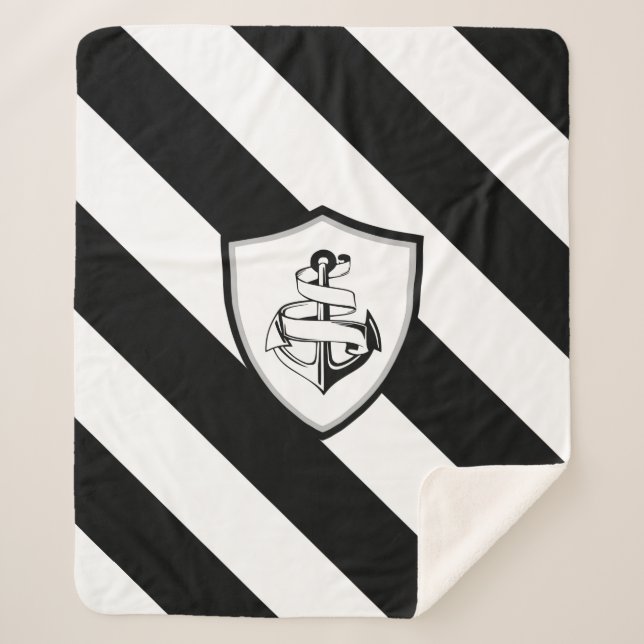 Cobertor Sherpa Âncora (Frente)