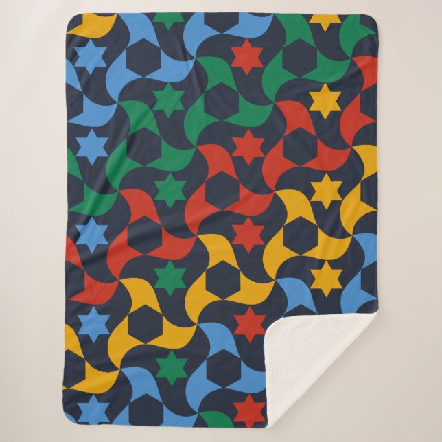 Cobertor Sherpa Andalusian Tiles 12 (Alhambra Palace, Granada) (Frente)