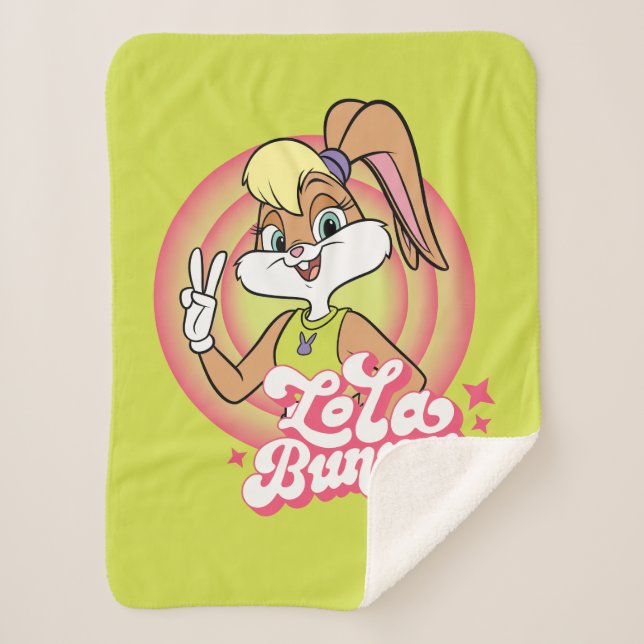 Cobertor Sherpa Anéis Lola Retro LOONEY TUNES™ (Frente)