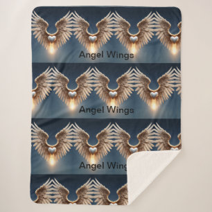 Cobertor Sherpa Angel Wings Large Sherpa Blanket