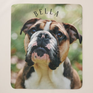 Cobertor Sherpa Animal de Estimação Personalizado e Amado