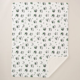 COBERTOR SHERPA ANIME EYE PATTERE DESIGN