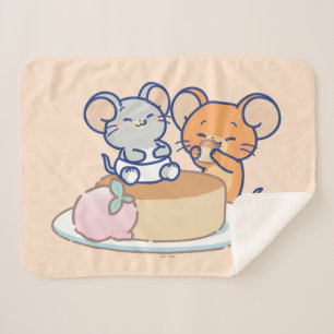 Cobertor Sherpa Anime Tuffy e Jerry Cheesecake
