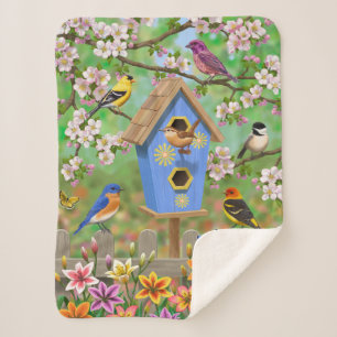 Cobertor Sherpa Aniversário de Lily Garden