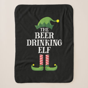 Cobertor Sherpa Aniversário de Natal de Bebendo de cerveja