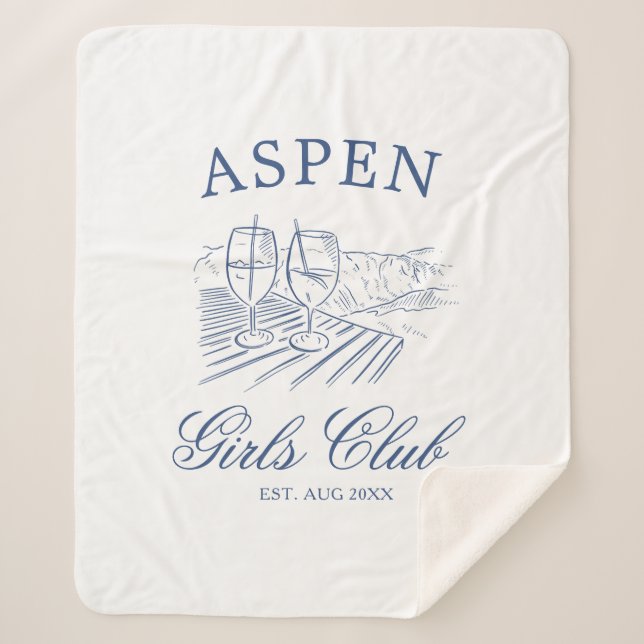 Cobertor Sherpa Après Ski Com A Noiva Para O Fim De Semana Bach (Frente)