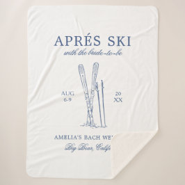 Cobertor Sherpa Après Ski Com A Noiva Para Ser Fim De Semana Bach