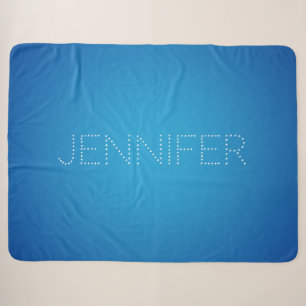 Cobertor Sherpa Aqua de coral azul